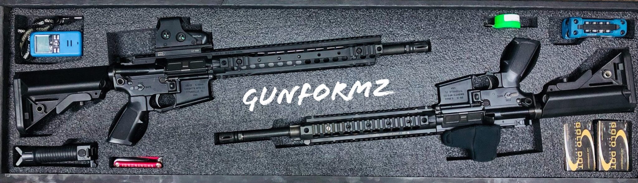 AR15 Pelican 1750 V8 Gunformz Semi Custom Foam Case Kits