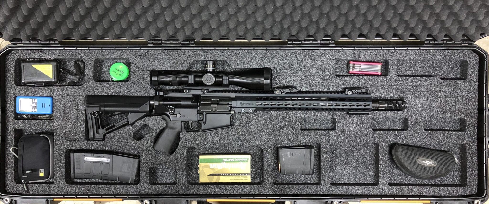 AR10 Pelican Vault V800 V1 Gunformz Semi Custom Foam Case Kits